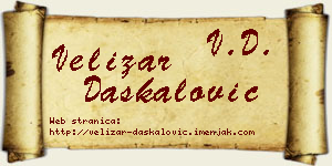 Velizar Daskalović vizit kartica